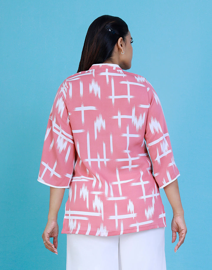 3/4 Flare Sleeve with  Chinese Collar Kurta