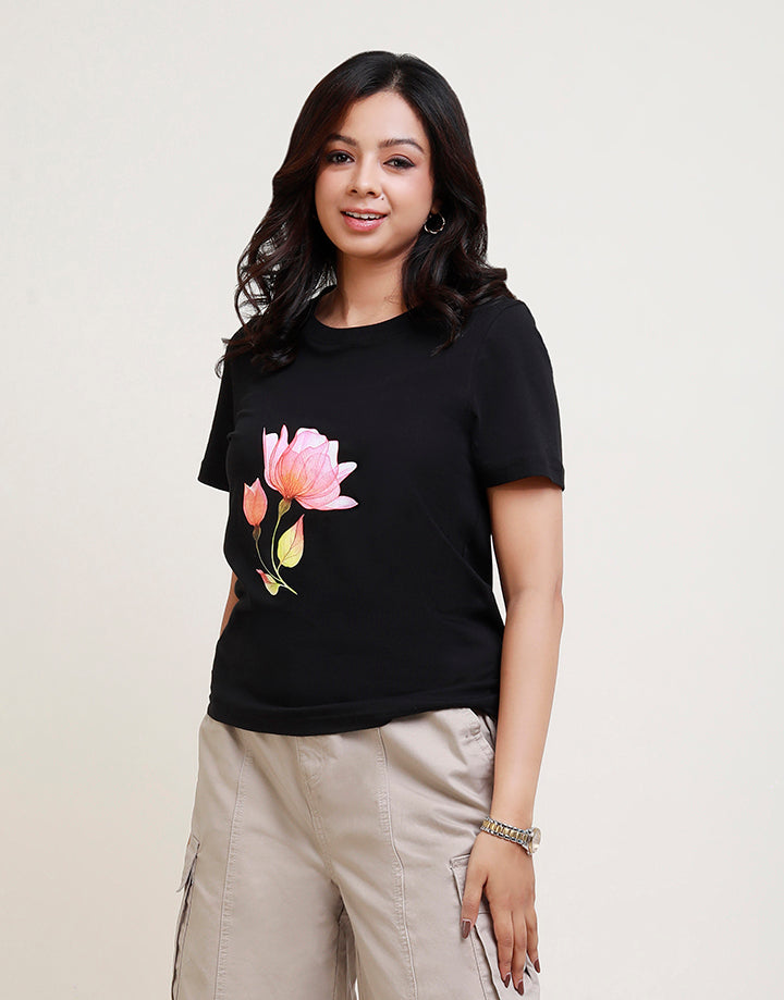 Short Sleeve T-Shirt With Screen Print