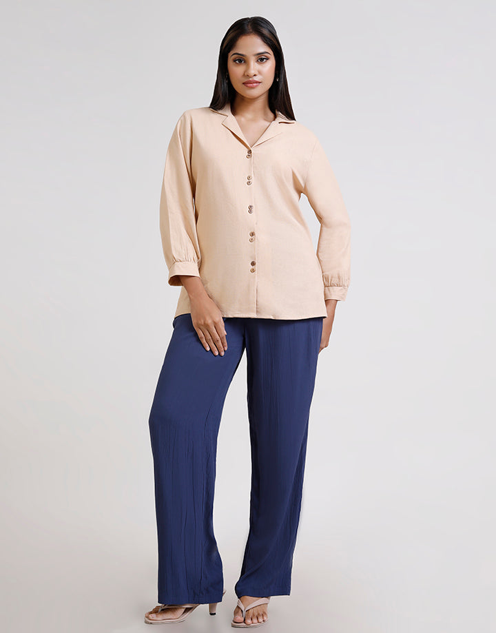 Waist Tie Wide Leg Loose Casual Pant