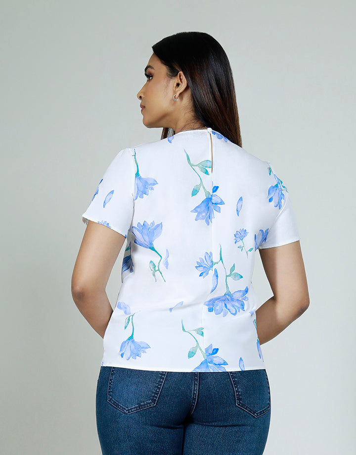 Short Sleeve Top with Ornament