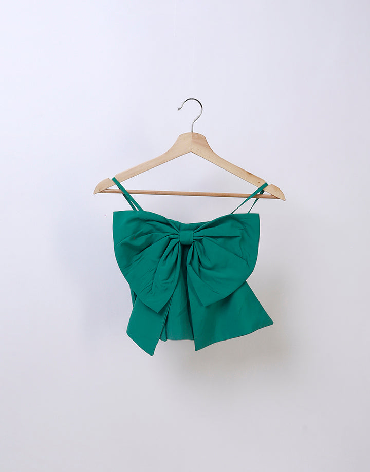 Strappy Crop Top with Bow