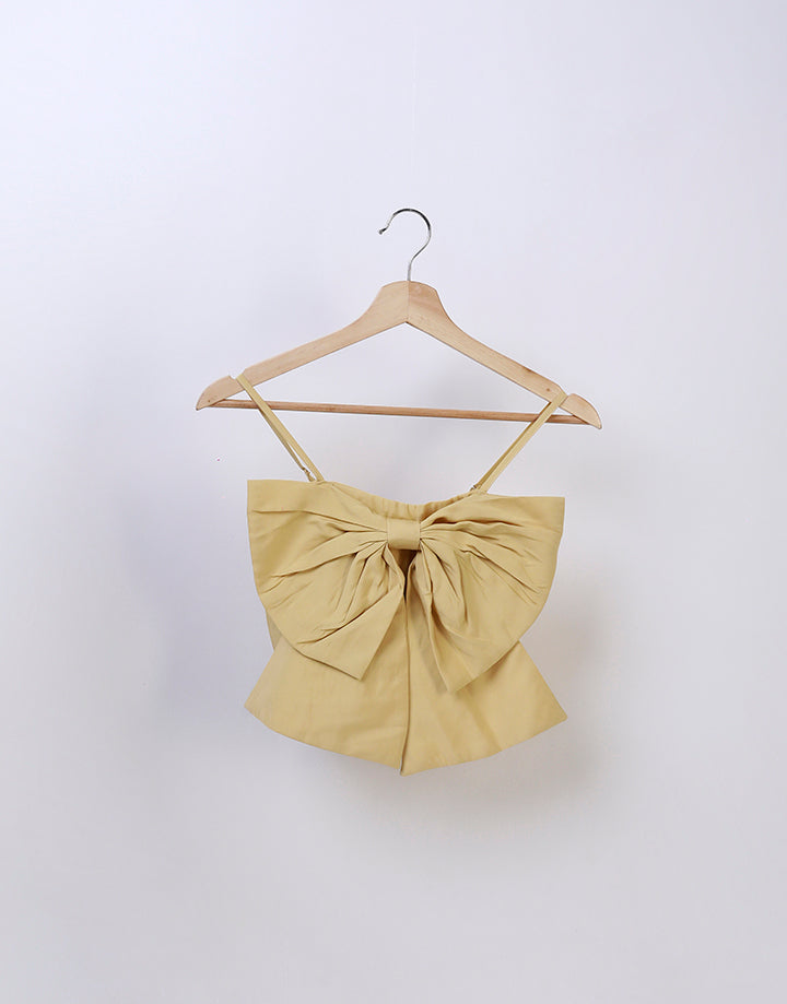 Strappy Crop Top with Bow