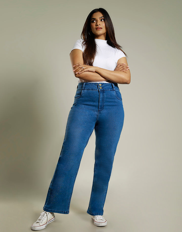 Moods Straight Fit Denim with Pockets