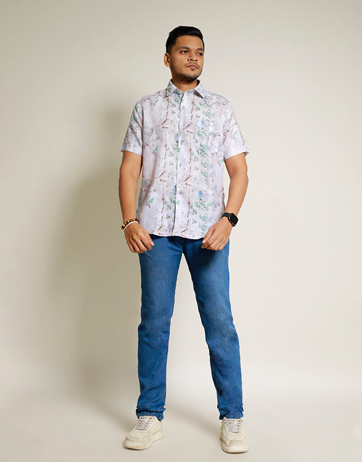 DENZO Unwind Printed Short Sleeve Shirt