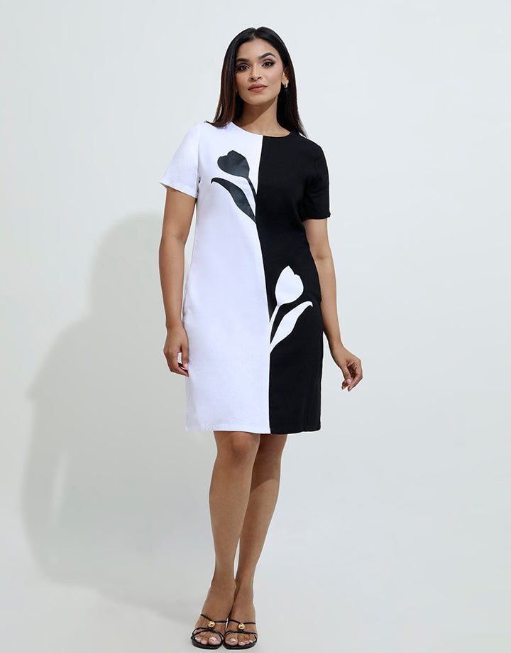 Color Block Heat and Bond Dress