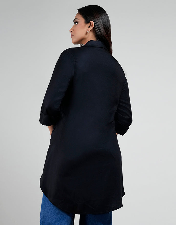 Folded Sleeve Button Down Kurta