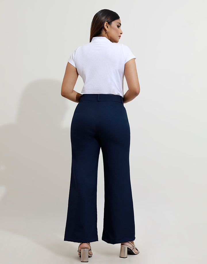 High Waist Pant with Pintuck Detail