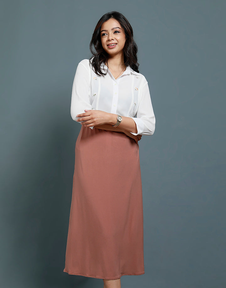 Embroidered Detail Shirt Blouse