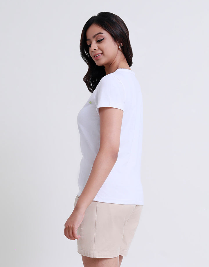 Heart Embroidered Short Sleeve T-Shirt