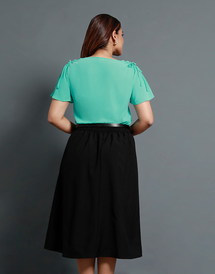 Shoulder Draw String Blouse