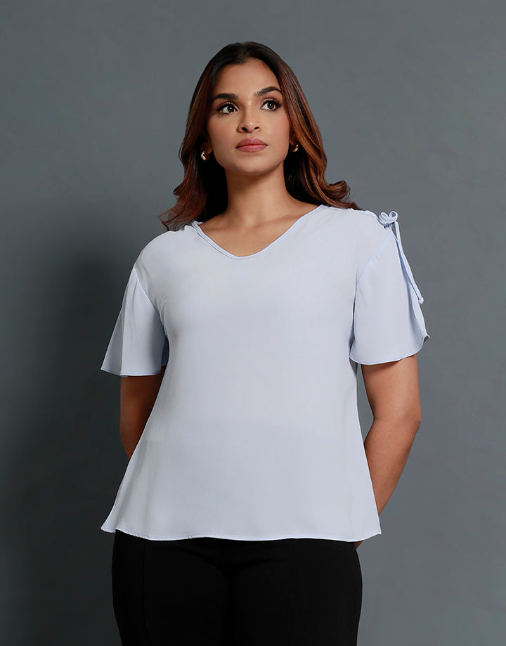 Shoulder Draw String Blouse