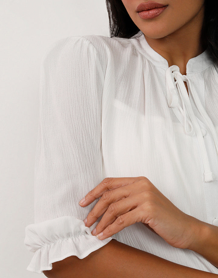 Puff Sleeve Tiered Dress