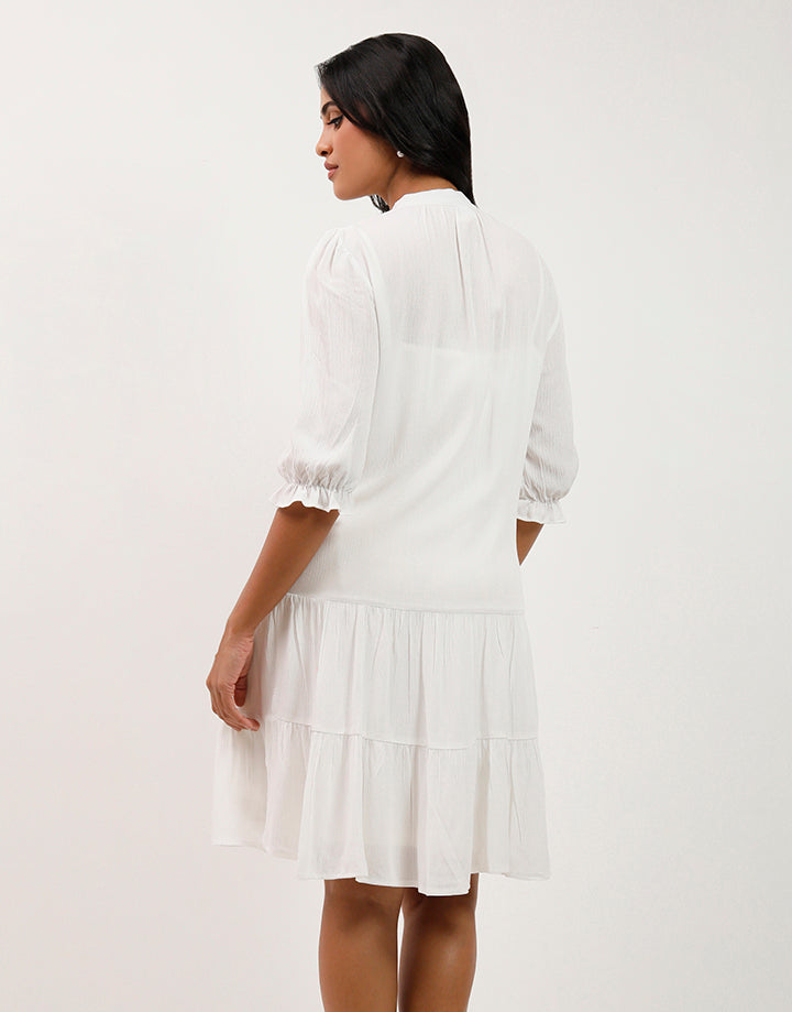 Puff Sleeve Tiered Dress