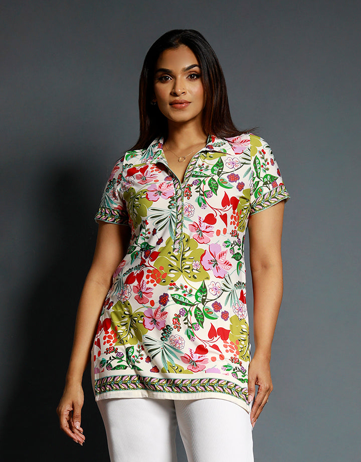 Printed Ladies Shirt Blouse