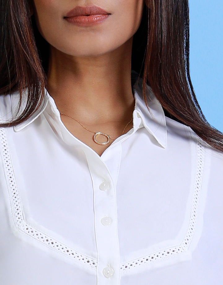 Standared Collar Blouse