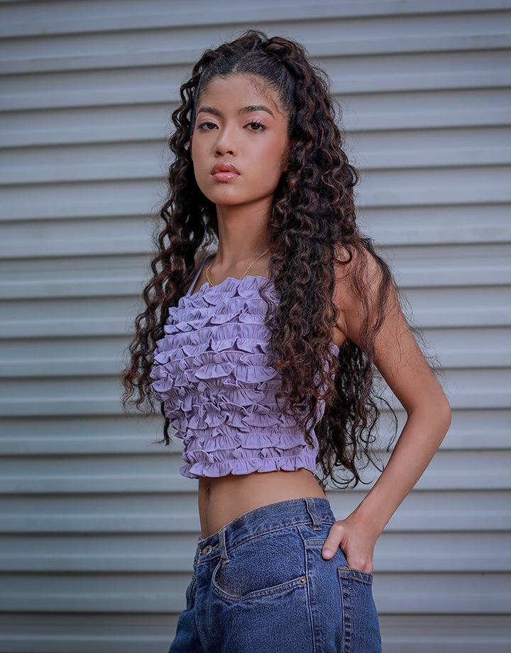 Strappy Neck Crop Top