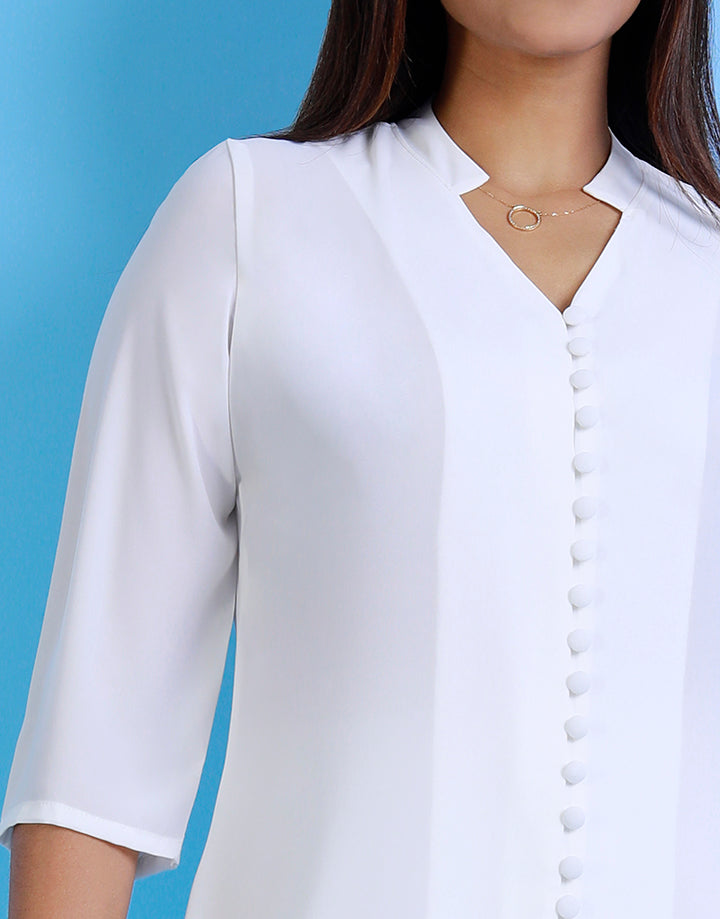 Button Down Front Slit Kurta