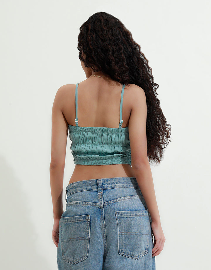 Strappy Neck Crop Top