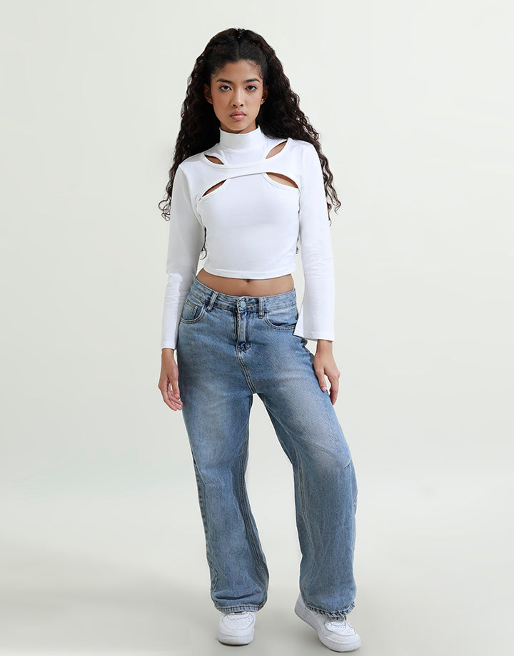 Long Sleeve Crop Top