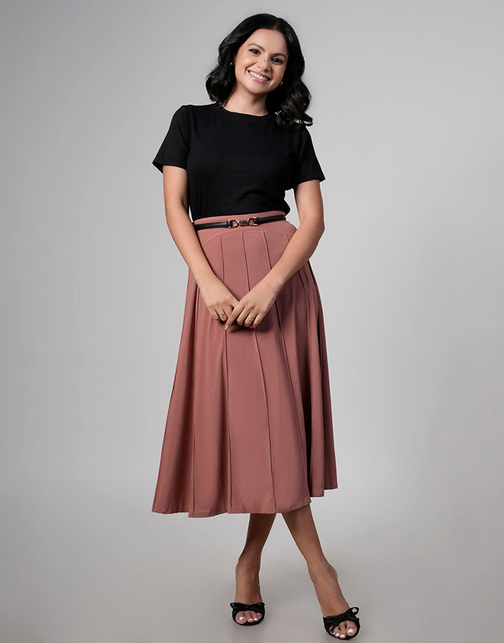 Stretch Hip A-Line Skirt