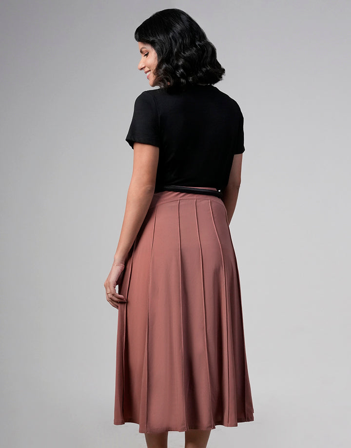 Stretch Hip A-Line Skirt