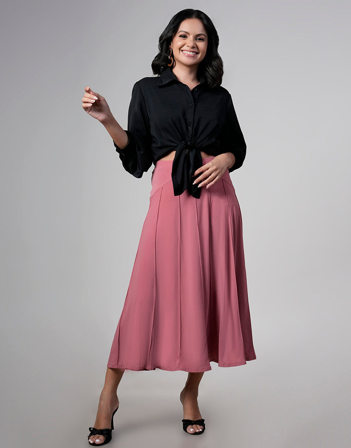 Stretch Hip A-Line Skirt