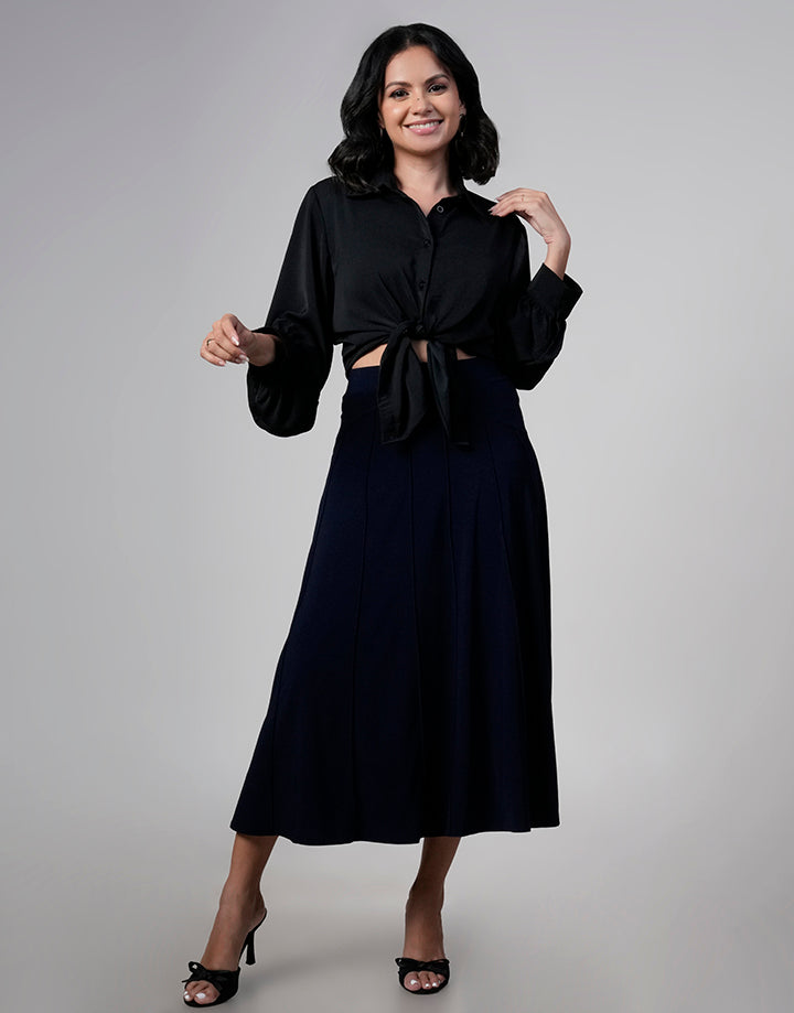 Stretch Hip A-Line Skirt