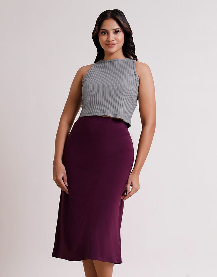 Plain ITY A-Line Skirt Elastic Band