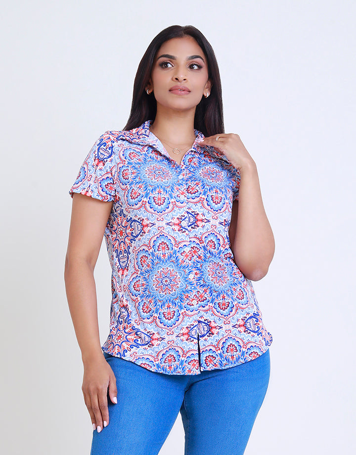 Printed Ladies Shirt Blouse