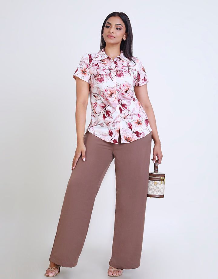 Printed Ladies Shirt Blouse