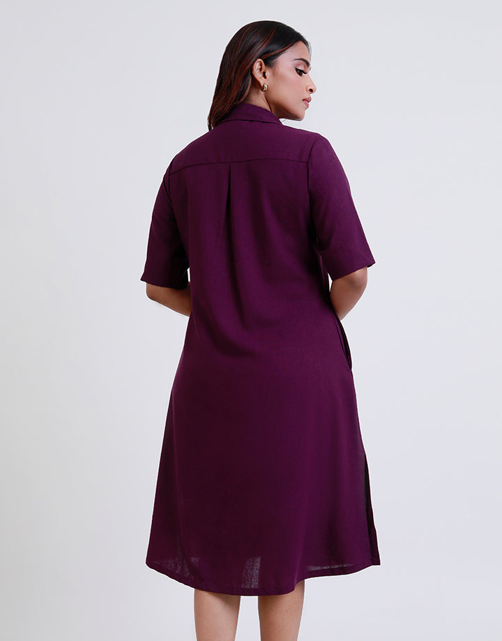 Shirt Dress with Patch Pocket