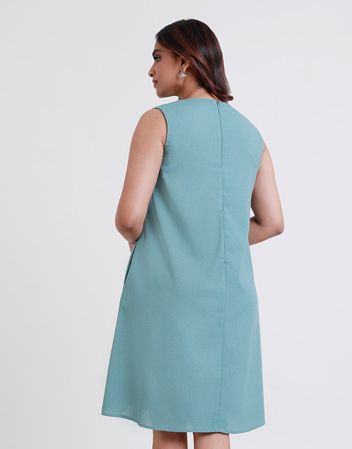 Sleeveless A-Line Dress