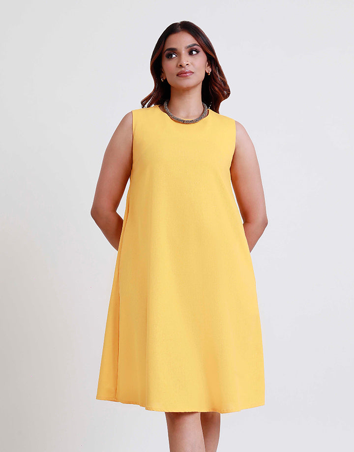 Sleeveless A-Line Dress