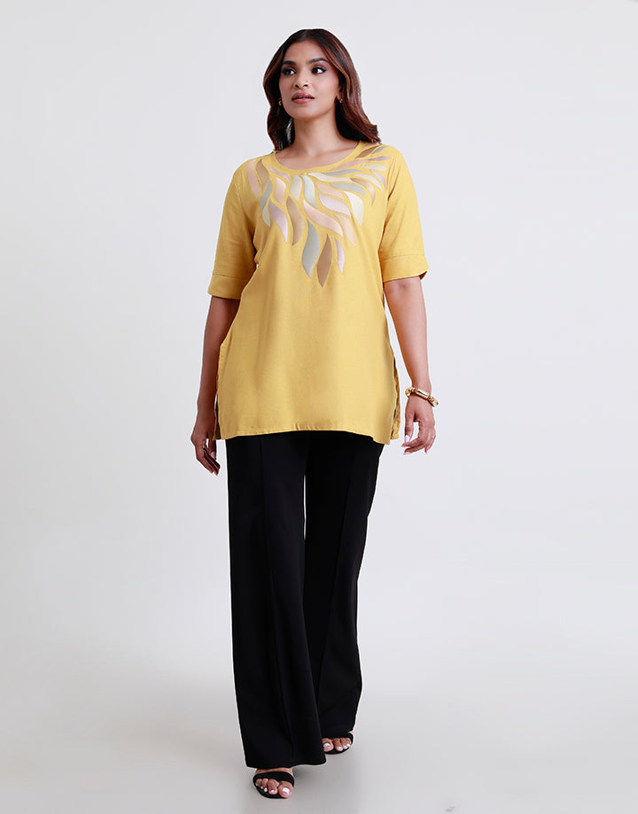 Bonding Detail Short Sleeve Kurta