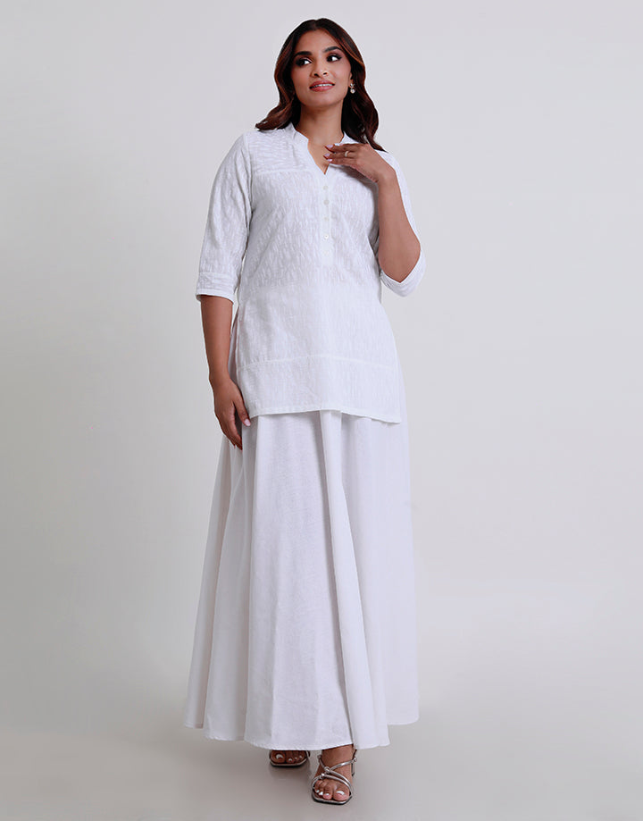Half Placket with Chinese Collar Kurta