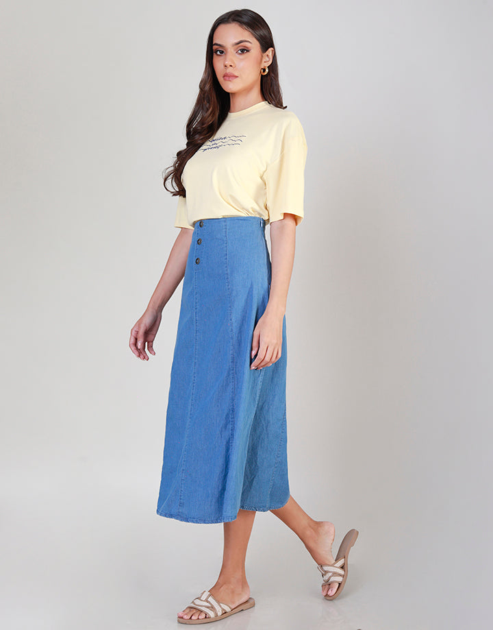 8 Pices Chambray Skirt