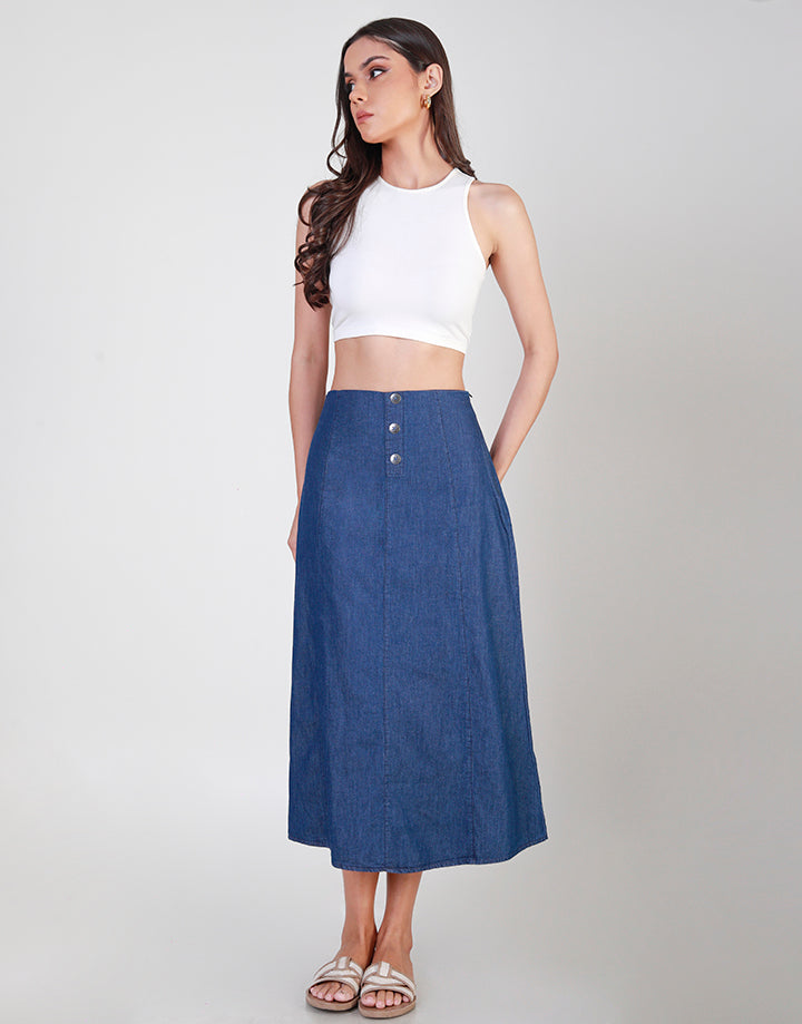 8 Pices Chambray Skirt