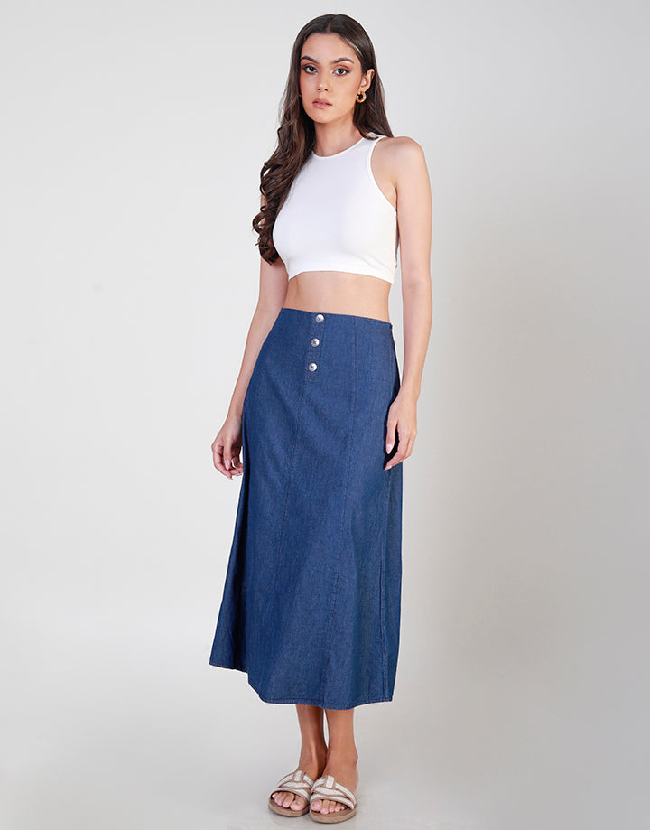 8 Pices Chambray Skirt