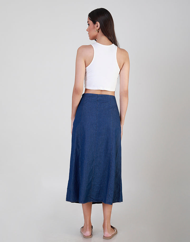 8 Pices Chambray Skirt