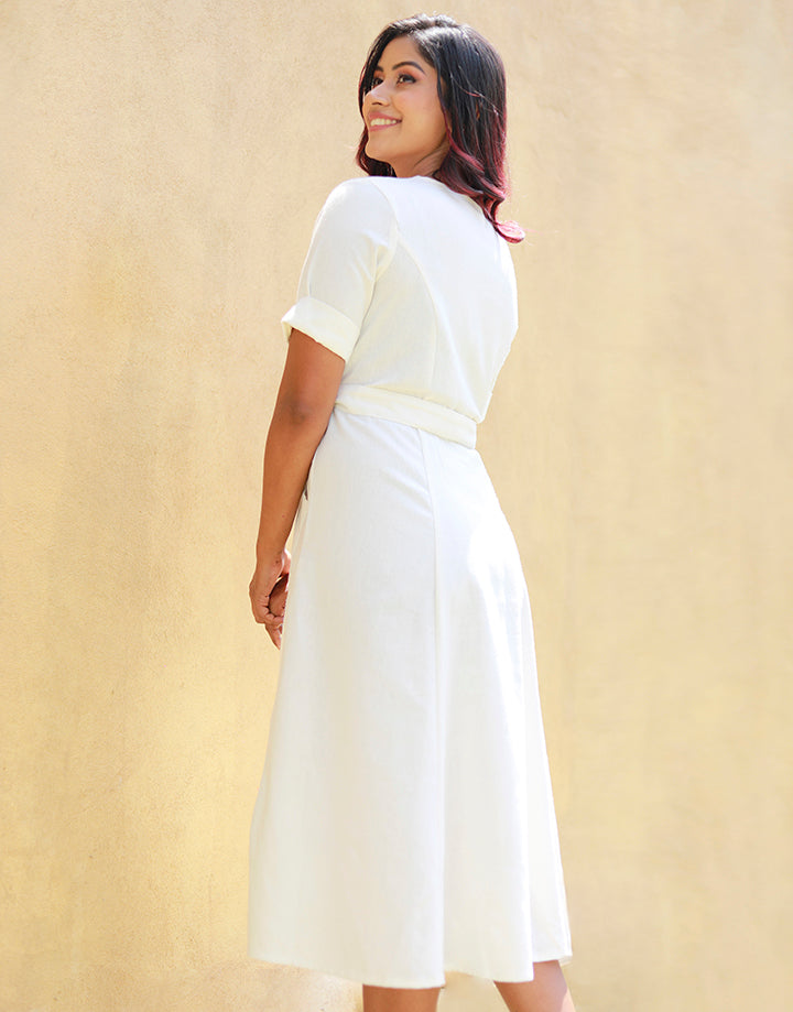 A-Line Dress with Front Pockets