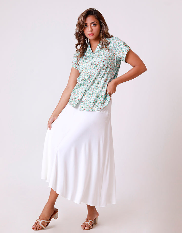 A-Line Flared Hip Skirt