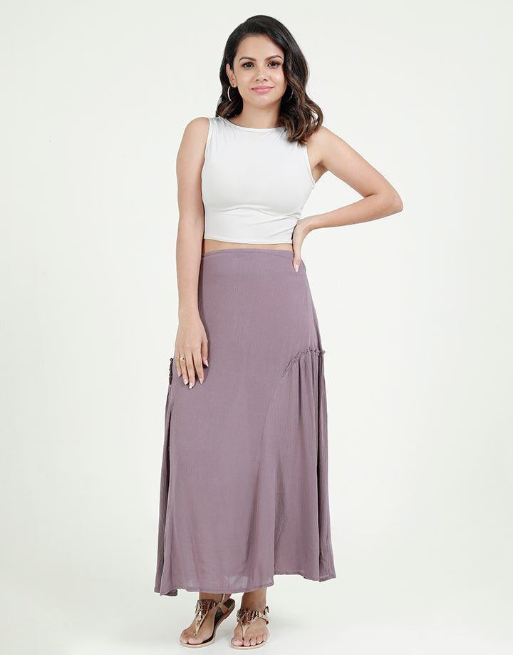 A-Line Skirt with Frill Details