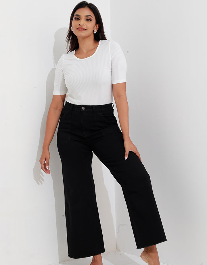 Reviz Baggy Wide Leg Jeans with Deep Pockets