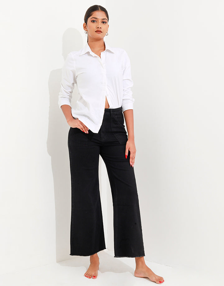 Reviz Baggy Wide Leg Jeans with Deep Pockets