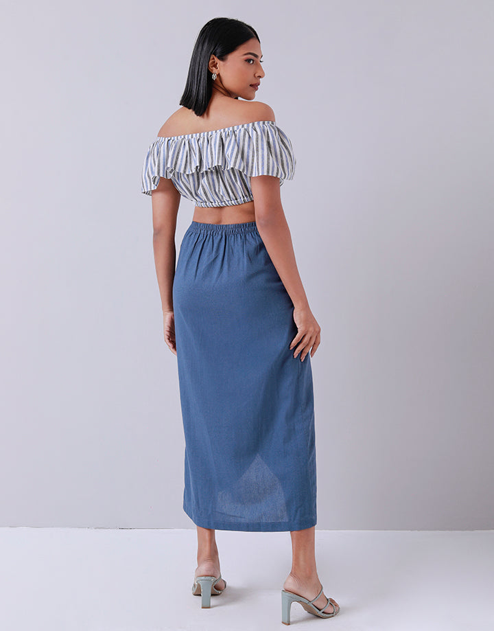 Blend Bow Tie Wrap Vegan Skirt