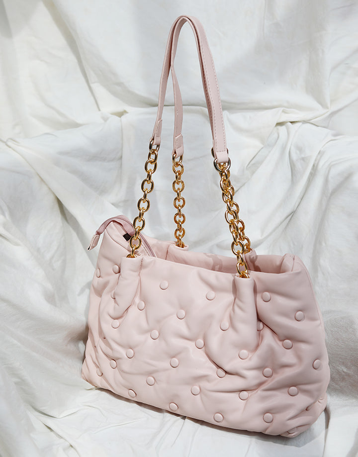 Bucket Bag with Chain Straps