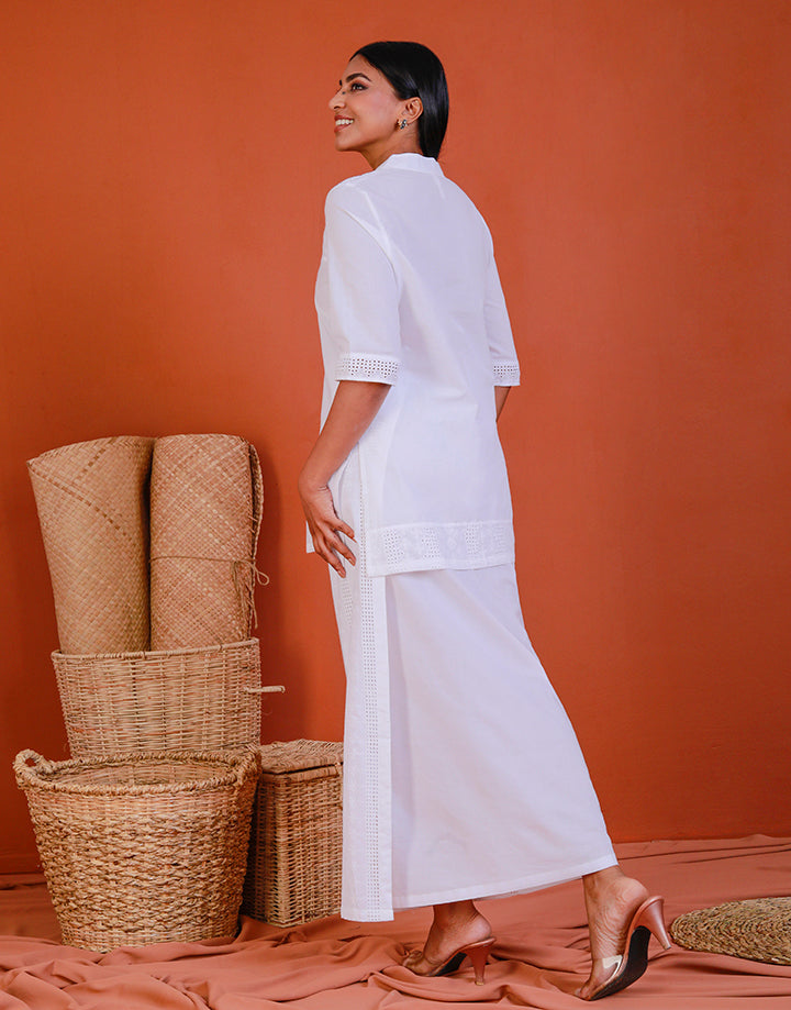 Chinese Collar Kurtha with ¾ Sleeves