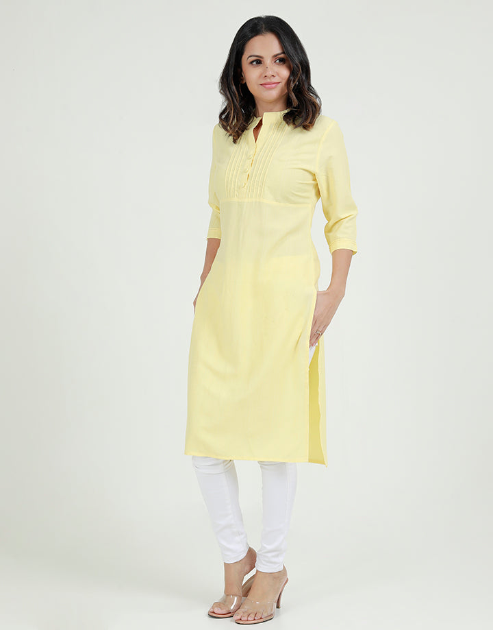 Chinese Collared Kurtha with ¾ Sleeves