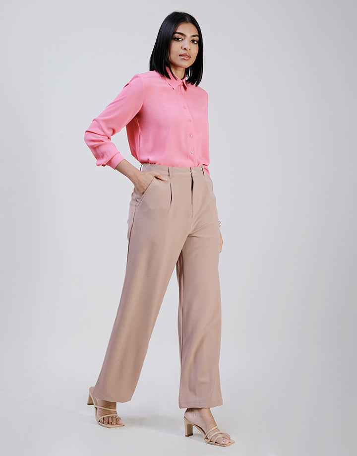 Elegant High Waist Office Trousers