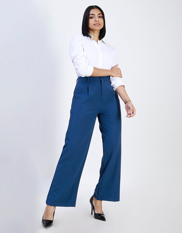 Elegant High Waist Office Trousers